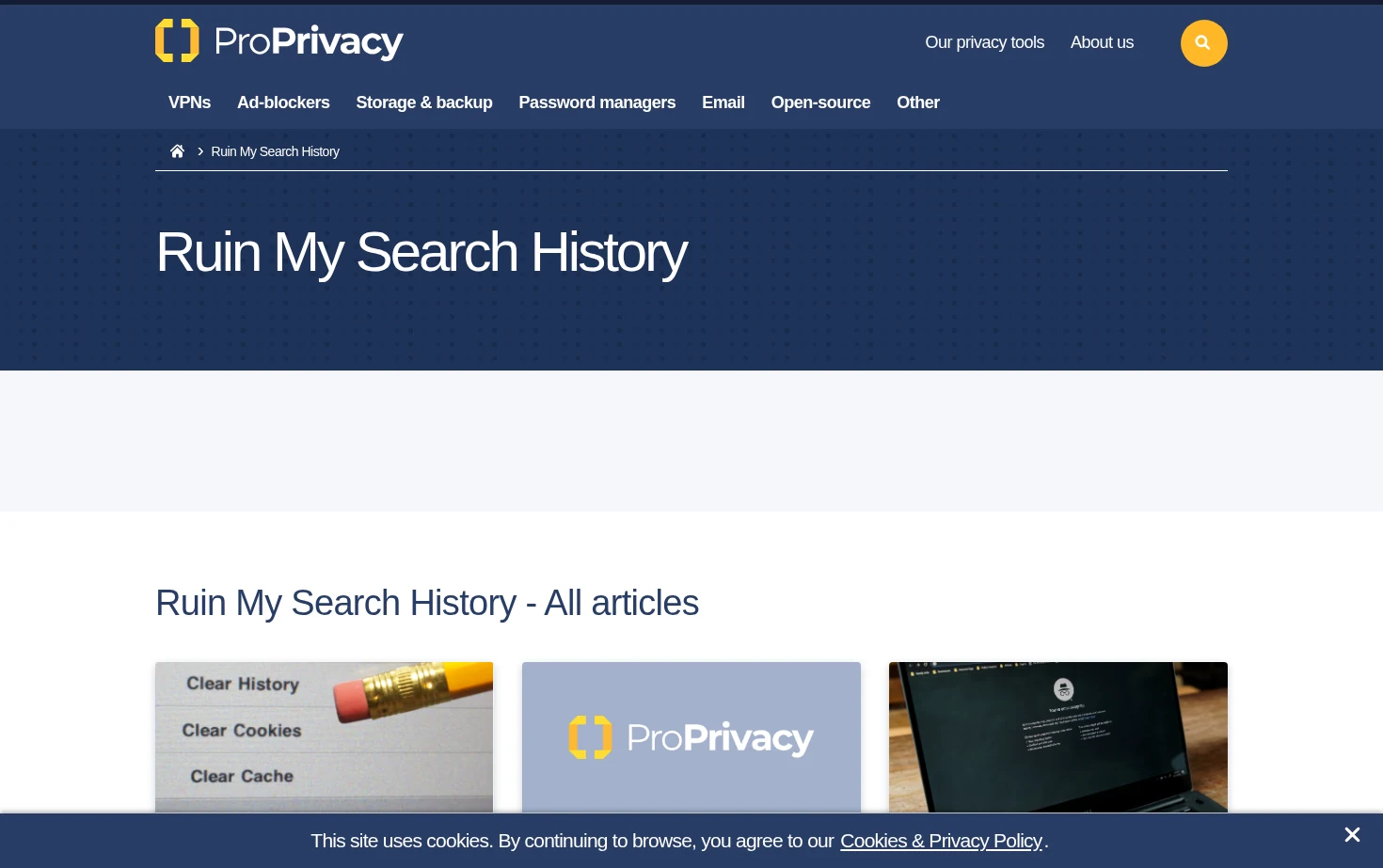 ProPrivacy.com 页面快照